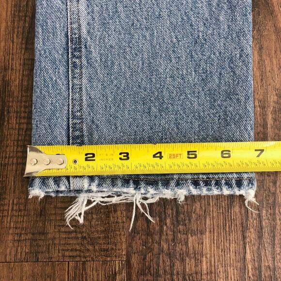 Agolde 90s Pinch Waist Straight Leg Jean High Waist Distressed in Rule Size 24 - Picture 16 of 16